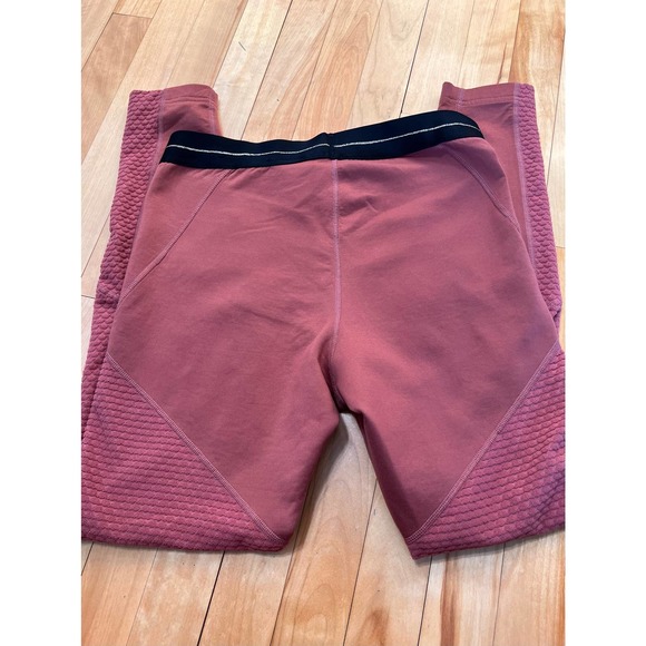 Nike Pro Icon Clash Women's Leggings  Claystone Red/Metallic Gold Large - Picture 8 of 8